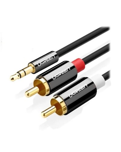 აუდიო კაბელი UGREEN (10583) 3.5mm Male to 2RCA Male Cable 1.5m Black