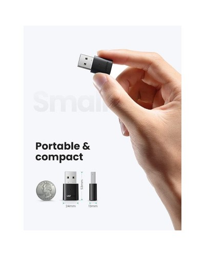 USB ადაპტერი UGREEN CM390 (80889) USB Bluetooth 5.0 Adapter, Black