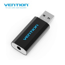 VENTION VAB-S15-B 4Pole USB External Sound Card Black