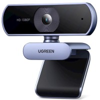 ვებკამერა UGREEN 15728, 2Mp, FHD, Built-in Microphone, Webcam, Gray/Black