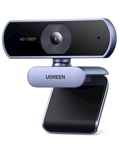 ვებკამერა UGREEN 15728, 2Mp, FHD, Built-in Microphone, Webcam, Gray/Black