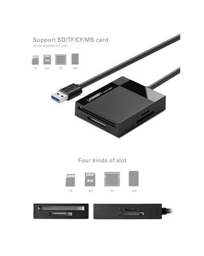 UGREEN CR125 (30231) USB 3.0 All-in-One Card Reader 1M