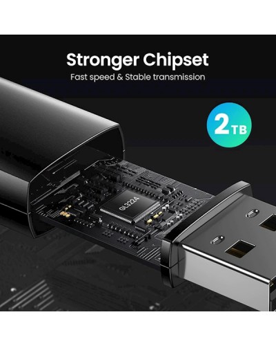 ბარათის წამკითხველი UGREEN CM264 (10927) USB3.0 to SD/TF Card Reader, Black
