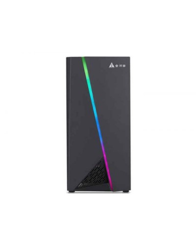 ქეისი: Golden Field 3320B ATX Case with RGB Strip 1x90mm Fan USB 3.0