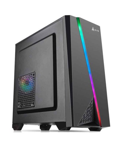 ქეისი: Golden Field 3320B ATX Case with RGB Strip 1x90mm Fan USB 3.0