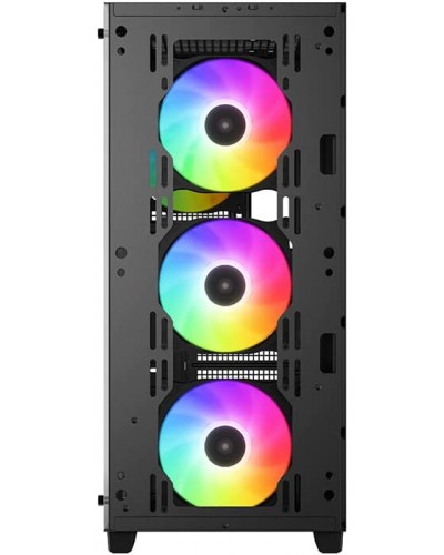 ქეისი CC560 ARGB, Deepcool, Mid-Tower Case , 7 Slots, USB3.0×2,Front: 3×120mm Rear: 1×120mm Fans