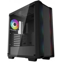 ქეისი CC560 ARGB, Deepcool, Mid-Tower Case , 7 Slots, USB3.0×2,Front: 3×120mm Rear: 1×120mm Fans