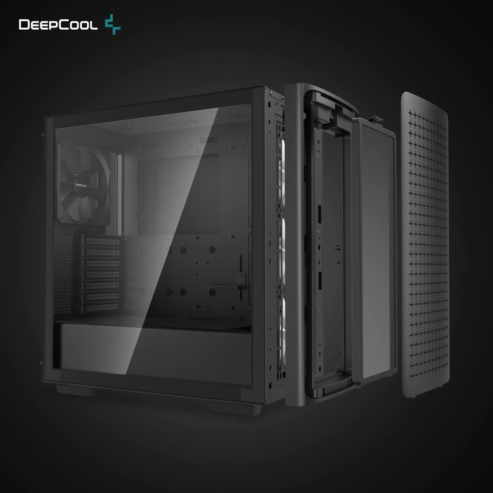 კომპიუტერის ყუთი CK560, Deepcool, Mid-Tower Case, 7 Slots, USB3.0×2,Audio×1,TypeC×1,Front: 3×120mm,Rear: 1×140mm