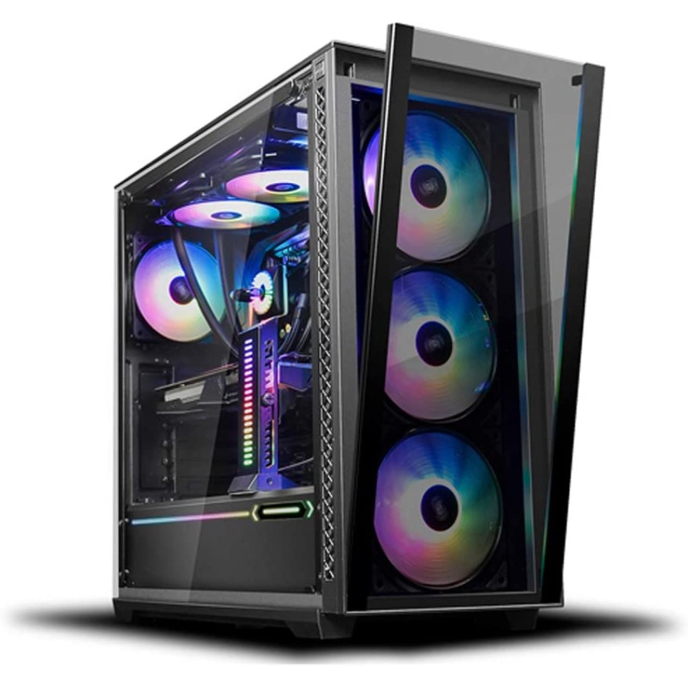 კომპიუტერის ყუთი MATREXX 70 ADD-RGB 3F, Deepcool, Mid Tower Case,2×USB3.0/1 slots 7 +2, 3×120mm ADD-RGB Fan,3×140mm
