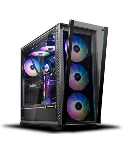 ქეისი MATREXX 70 ADD-RGB 3F, Deepcool, Mid Tower Case,2×USB3.0/1 slots 7 +2, 3×120mm ADD-RGB Fan,3×140mm
