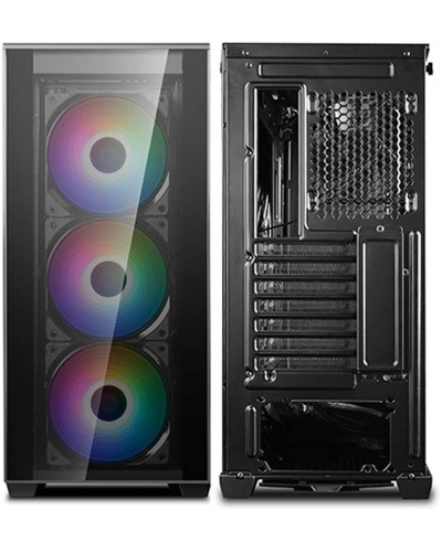 ქეისი MATREXX 70 ADD-RGB 3F, Deepcool, Mid Tower Case,2×USB3.0/1 slots 7 +2, 3×120mm ADD-RGB Fan,3×140mm
