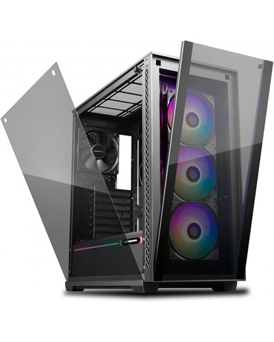 ქეისი MATREXX 70 ADD-RGB 3F, Deepcool, Mid Tower Case,2×USB3.0/1 slots 7 +2, 3×120mm ADD-RGB Fan,3×140mm