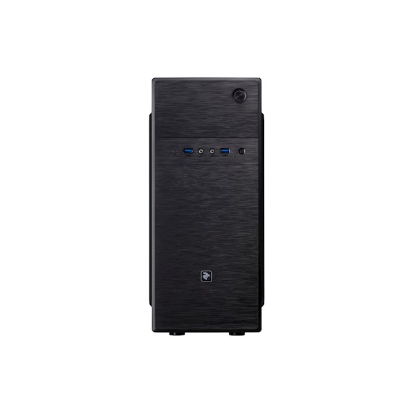 ქეისი/Case 2E E183-400 Case ALFA MidT, PSU ATX400W, 2xUSB3.0, metal perforated (side panel) Black