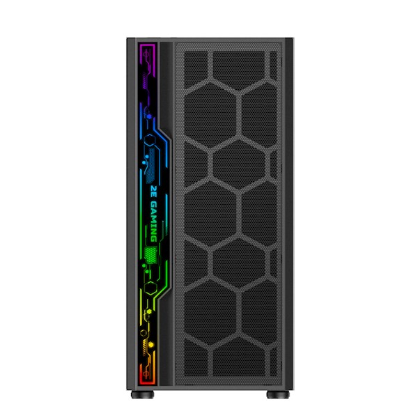 ქეისი 2E G2052 Gaming Computer case SPERO, MidT, ARGB+strip, TG (side panel), without PSU Black