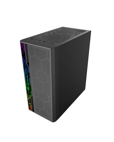 ქეისი 2E G2052 Gaming Computer case SPERO, MidT, ARGB+strip, TG (side panel), without PSU Black