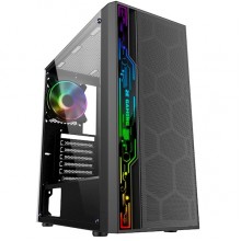 ქეისი 2E G2052 Gaming Computer case SPERO, MidT, ARGB+strip, TG (side panel), without PSU Black