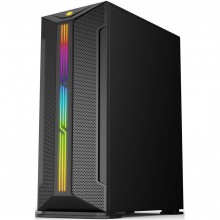 ქეისი 2E GAMING Computer case HUNTER (GH1) MidT,2xUSB2.0,1xUSB3.0,1x120mm ARGB, TG(side panel), without PSU, black