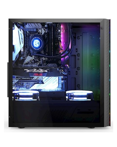 ქეისი 2E GX910 Gaming Computer case SPARGO (GX910) MidT ARGB strip, without PSU Black