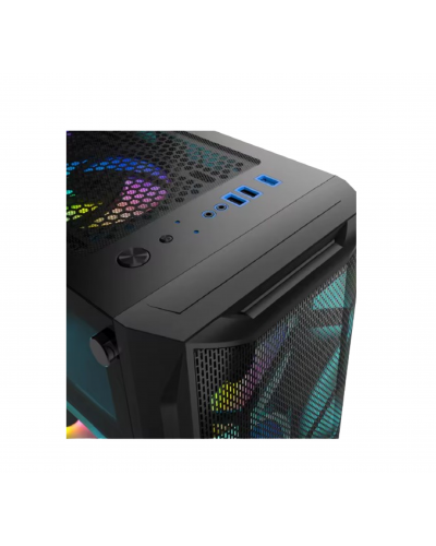 ქეისი LOVINGCOOL LC-510B BLACK + 4 RGB COOLER