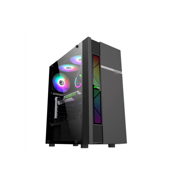 ქეისი LOVINGCOOL LC-OL BLACK + 4 RGB COOLER