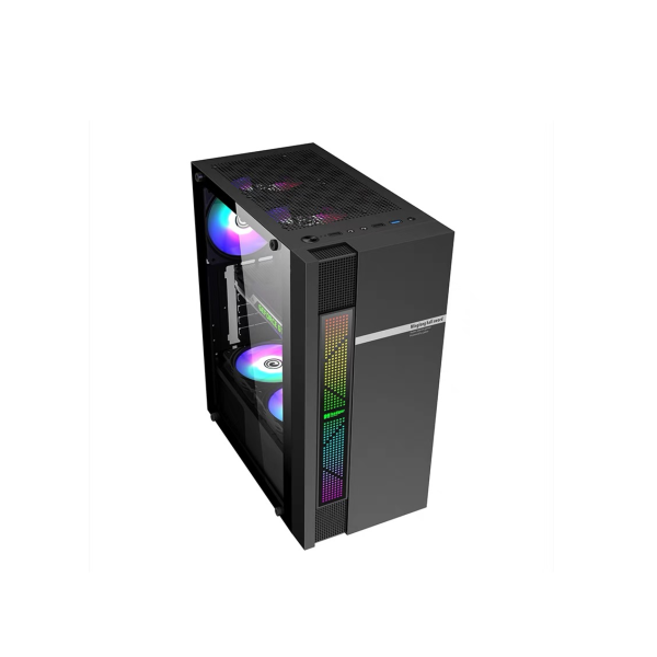 ქეისი LOVINGCOOL LC-OL BLACK + 4 RGB COOLER