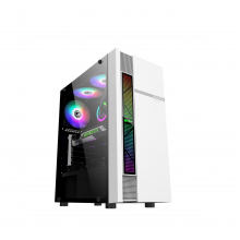 ქეისი LOVINGCOOL LC-OL WHITE + 4 RGB COOLER