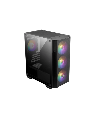 ქეისი: MSI MAG FORGE M100A 4x120mm Auto-RGB Fans Micro ATX Tower Black