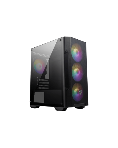 ქეისი: MSI MAG FORGE M100A 4x120mm Auto-RGB Fans Micro ATX Tower Black