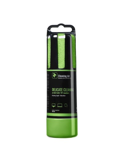 მონიტორის საწმენდი 2E Cleaning Kit 150ml Liquid for LED / LCD Cloth, Green