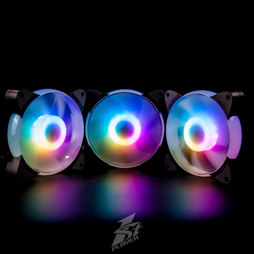 ქულერი 1ST PLAYER Case Fan CC 3x120mm ARGB Combo 1STPLR-CC