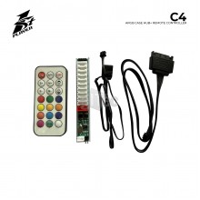 კონტროლერი 1ST PLAYER C4 ARGB CASE HUB+ REMOTE CONTROLLE