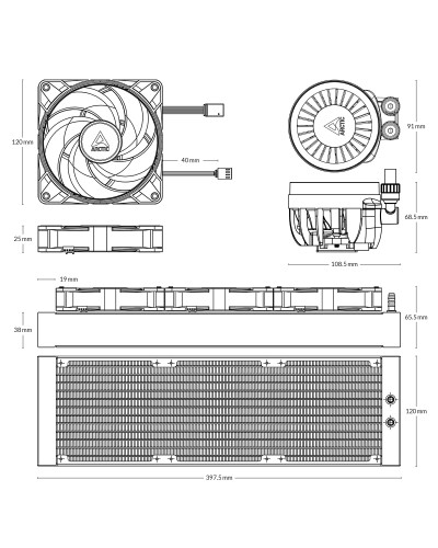 მაგრილებელი ARCTIC LIQUID FREEZER III ACFRE00144A 360 A-RGB