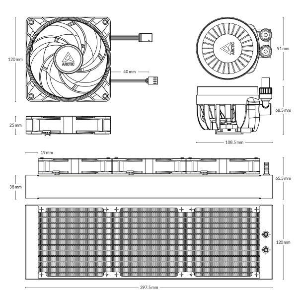 მაგრილებელი ARCTIC LIQUID FREEZER III ACFRE00144A 360 A-RGB