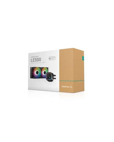 მაგრილებელი LE500, Deepcool, 240mm LED Liquid CPU Coolerr 4-pin PWM, 6-Color LED
