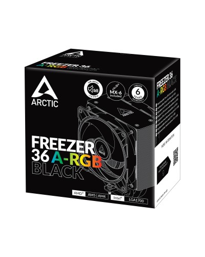 პროცესორის ქულერი ARCTIC FREEZER 36 A-RGB ACFRE00124A BLACK