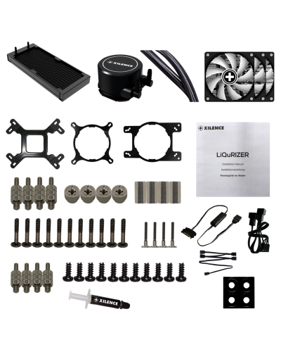 პროცესორის ქულერი Water Cooler XILENCE, LiQuRizer, XC980 | LQ360.ARGB, 2100 ± 10%, 4pin, 274 x 120 x 27 mm, 400W