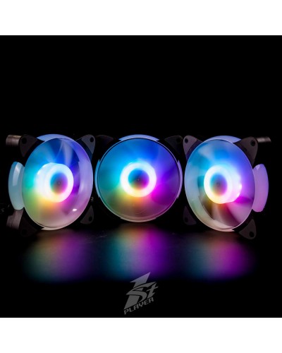 ქულერი 1ST PLAYER Case Fan CC 3x120mm ARGB Combo 1STPLR-CC