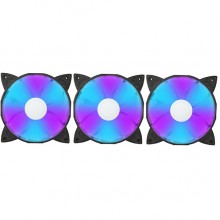 ქულერი 1STPLAYER 1STPLR-G1, RGB, 120mm, 1300RPM, Cooler, Black
