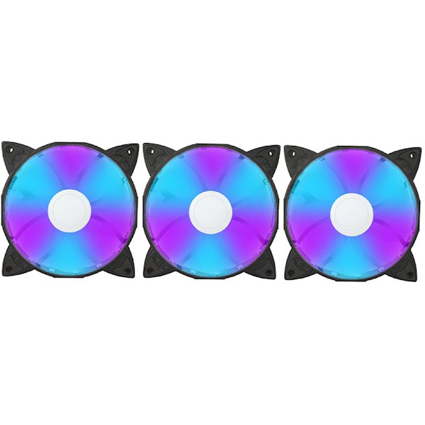 ქულერი 1STPLAYER 1STPLR-G1, RGB, 120mm, 1300RPM, Cooler, Black