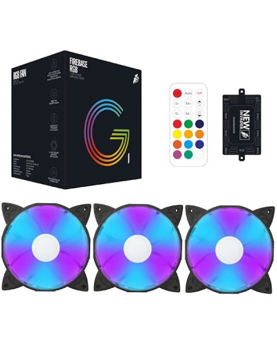 ქულერი 1STPLAYER 1STPLR-G1, RGB, 120mm, 1300RPM, Cooler, Black