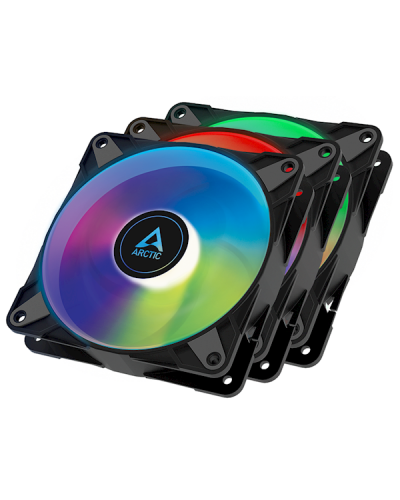 ქულერი Arctic ACFAN00232A, RGB, 120mm, 2000RPM, Cooler, 3in1, Black