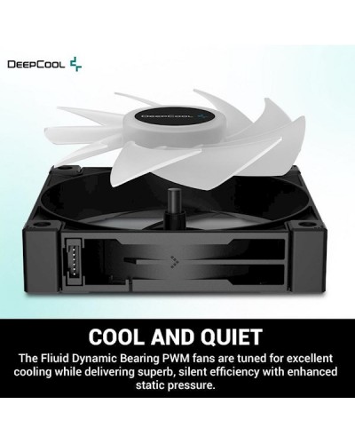 ქულერი DeepCool LS720, ARGB, 120mm, Cooler, Black, Liquid Cooler