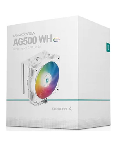 ქულერი Deepcool AG500 WH ARGB, LED, 120mm, 1850RPM, Cooler, Black