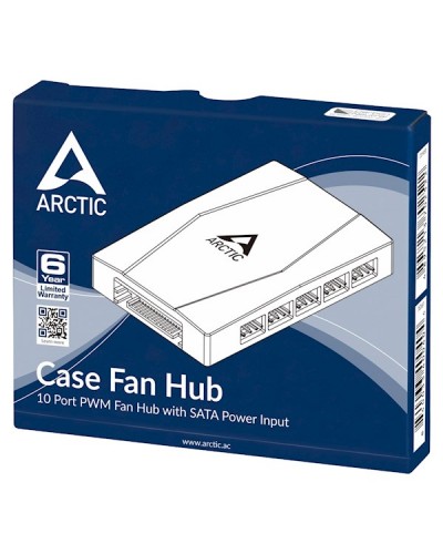 ქეის ქულერი Arctic ACFAN00175A, 10Port, Case Fan Hub, Black