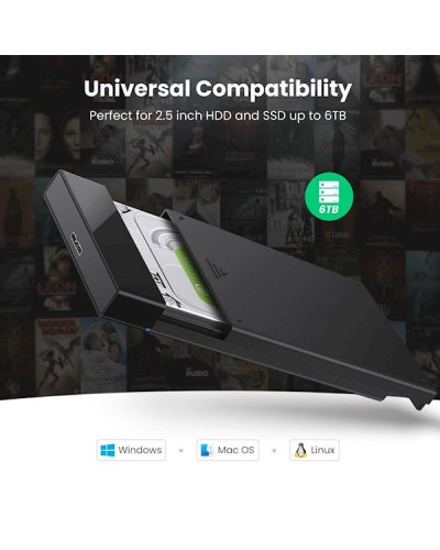 მყარი დისკის ქეისი UGREEN (30848) 2.5 Inch Hard Drive Box