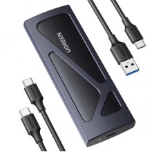 მყარი დისკის ქეისი UGREEN CM578 (15512), M.2 NVMe SSD Enclosure Adapter, Grey