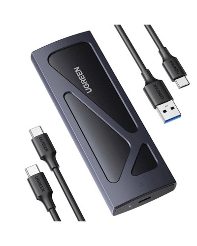 მყარი დისკის ქეისი UGREEN CM578 (15512), M.2 NVMe SSD Enclosure Adapter, Grey