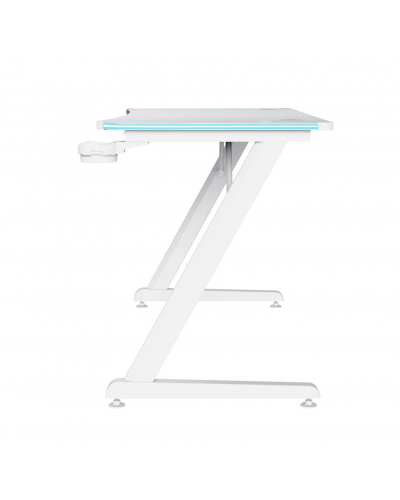 გეიმერული მაგიდა TRUST GXT709W LUMINUS RGB DESK WHITE 