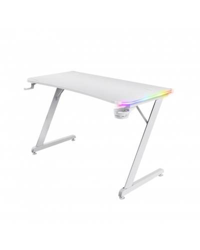 გეიმერული მაგიდა TRUST GXT709W LUMINUS RGB DESK WHITE 