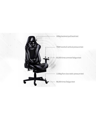 გეიმერული სავარძელი 1STPlayer FK3-BR, Gaming Chair, Black/Red